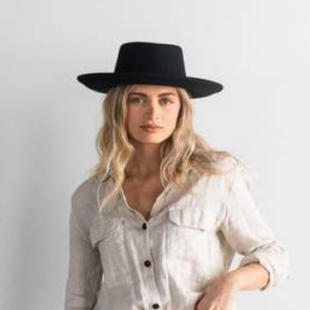 🔥LAST ONE! 🔥 Western Felted Gambler Hat With Hat Band - Picture 4 of 10